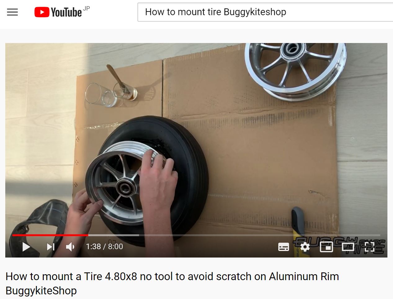 How to mount a tire